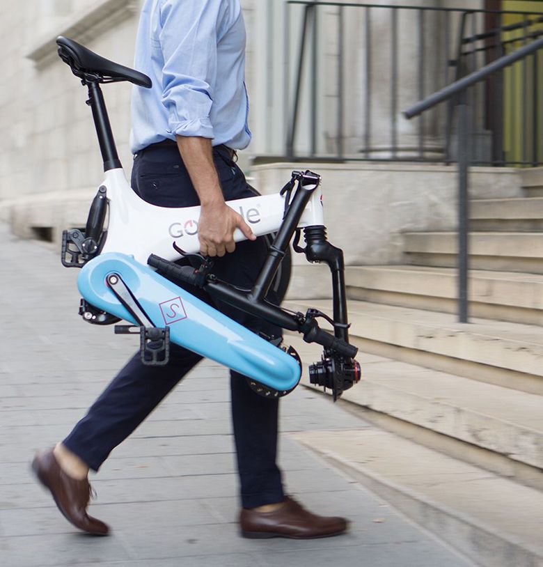 Gocycle GS is a lightweight electric bike and easy to carry. The GS model is a foldable electric bike.